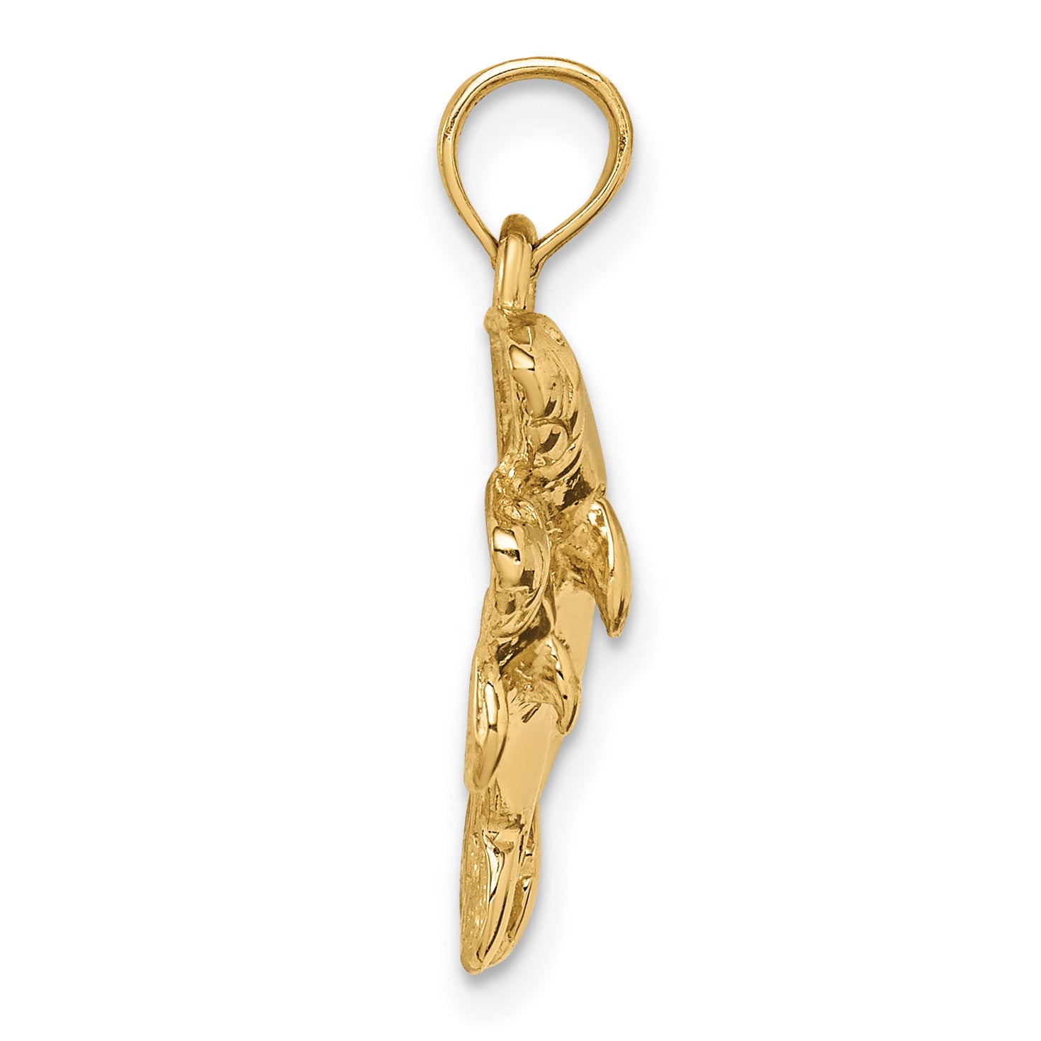 10K Yellow Gold 10K Double Manatee Pendant