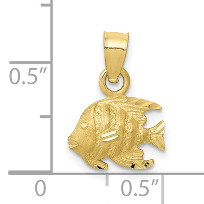10K Yellow Gold 10K Fish Pendant
