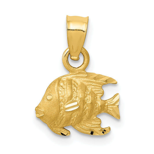 10K Yellow Gold 10K Fish Pendant