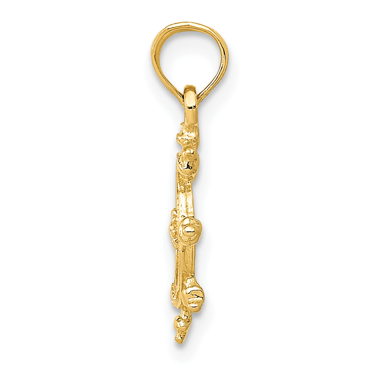 10K Yellow Gold 10K Ship Wheel Pendant