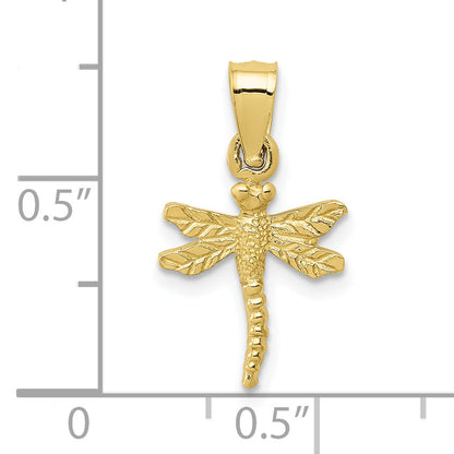10K Yellow Gold 10K Dragonfly Pendant