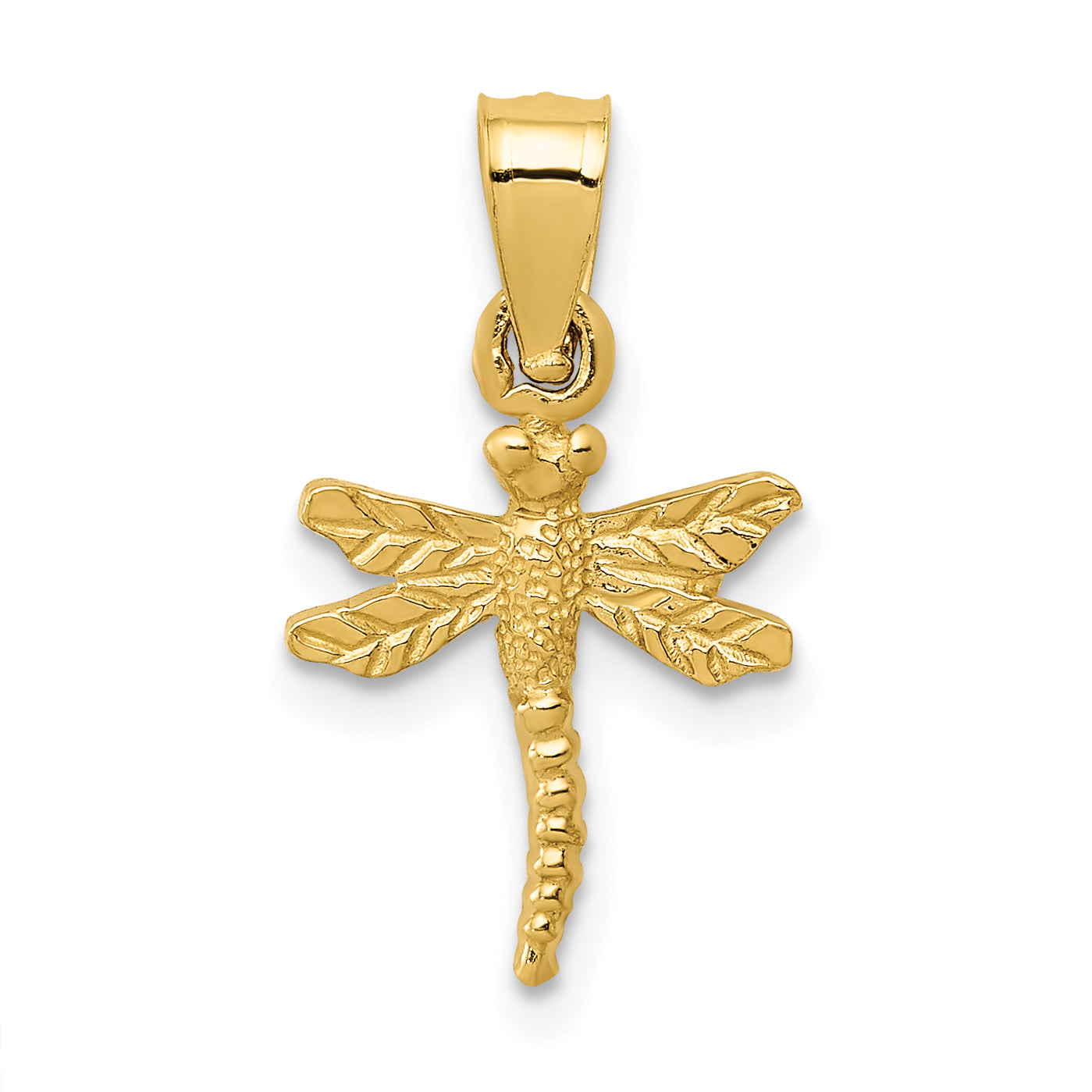 10K Yellow Gold 10K Dragonfly Pendant