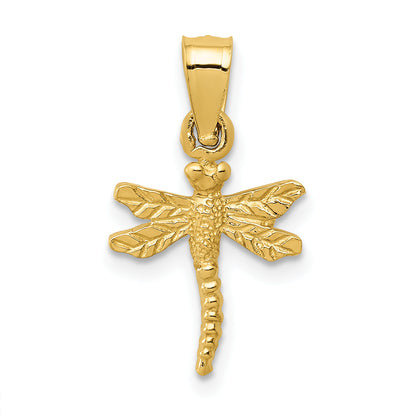 10K Yellow Gold 10K Dragonfly Pendant