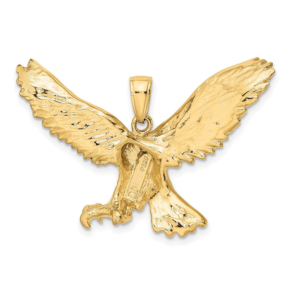 10K Yellow Gold Eagle Pendant