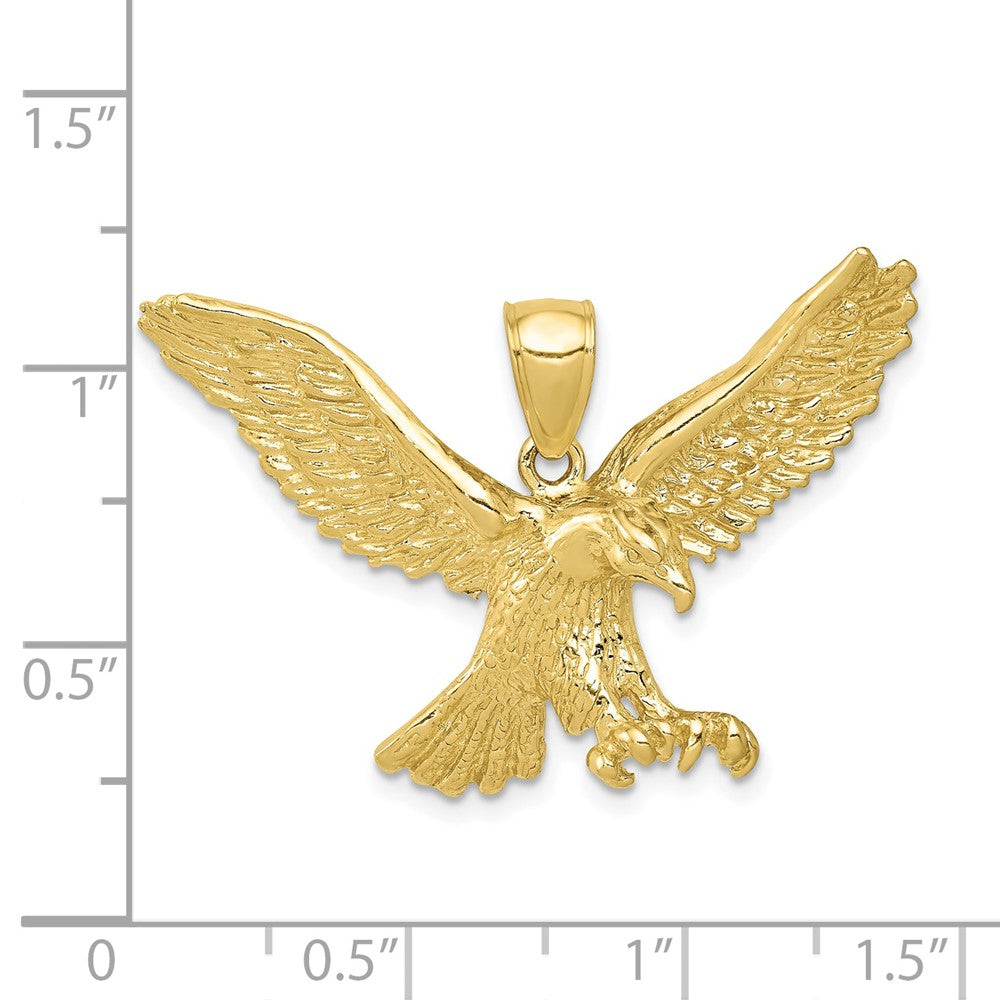 10K Yellow Gold Eagle Pendant