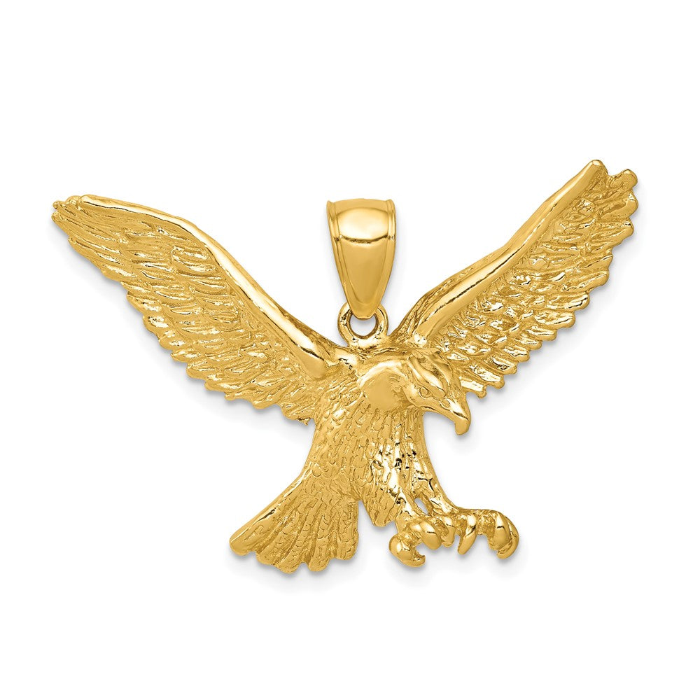 10K Yellow Gold Eagle Pendant