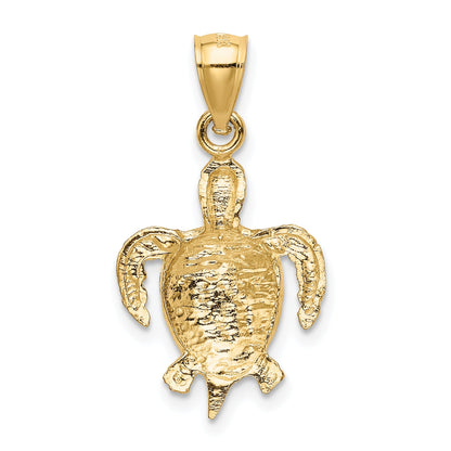 10K Yellow Gold 10K Turtle Pendant