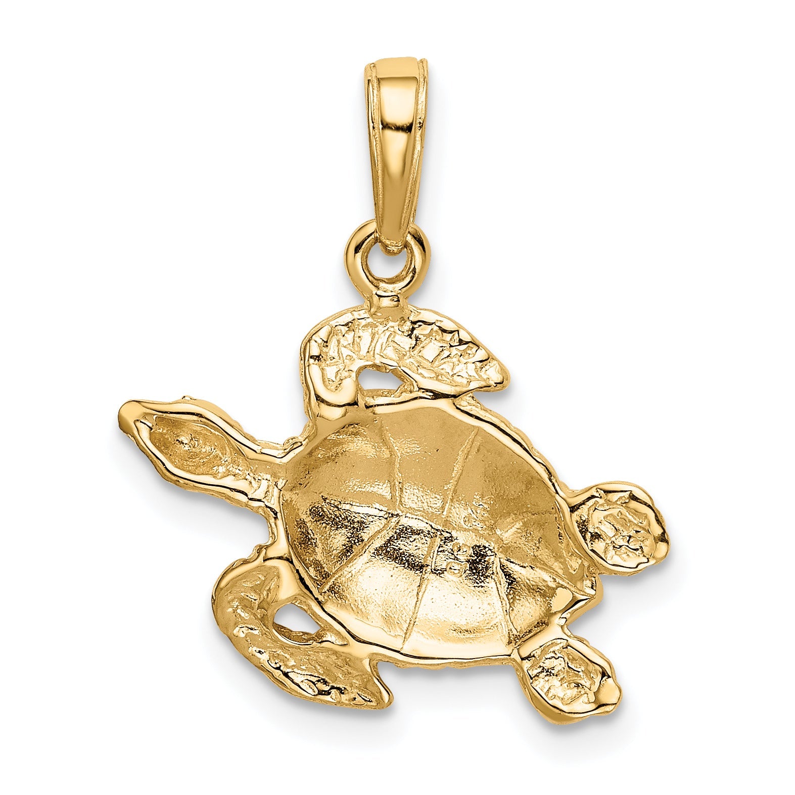 10K Yellow Gold 10K Turtle Pendant