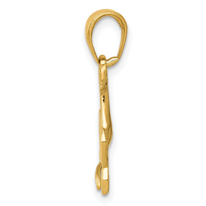 10K Yellow Gold 10K Horse Pendant