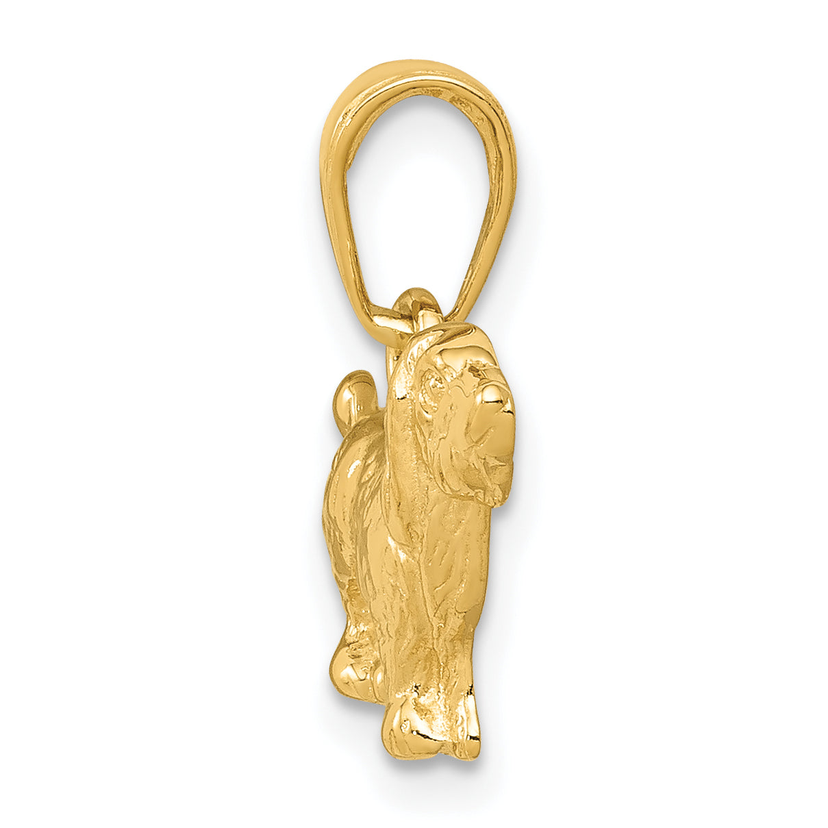 10K Yellow Gold 10K Cocker Spaniel Dog Pendant