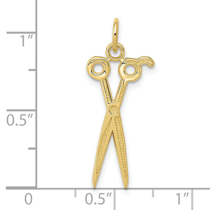 10K Yellow Gold Scissors Charm