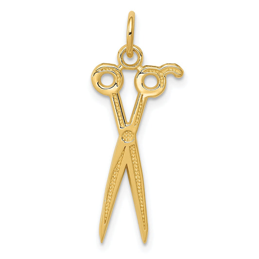 10K Yellow Gold Scissors Charm