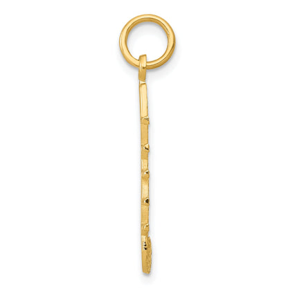 10K Yellow Gold 10K Music Note Charm