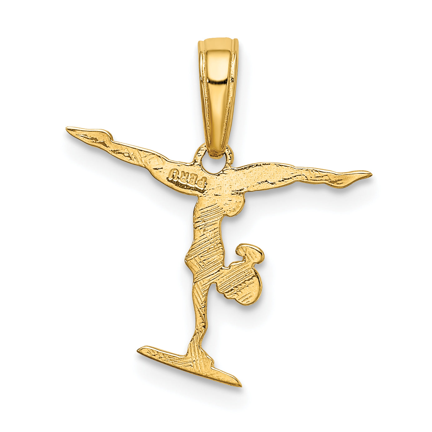 10K Yellow Gold 10K Gymnastics Pendant