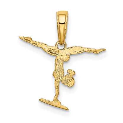 10K Yellow Gold 10K Gymnastics Pendant