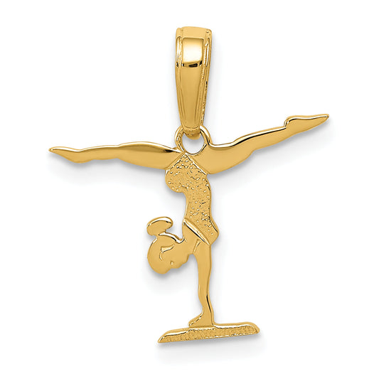 10K Yellow Gold 10K Gymnastics Pendant