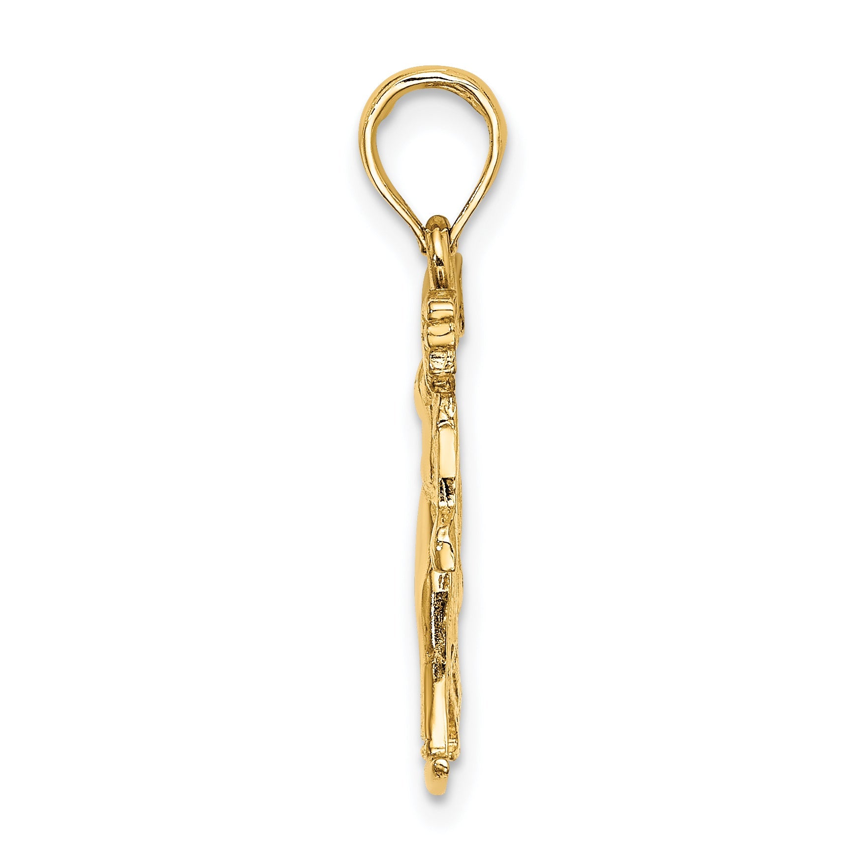 10K Yellow Gold Male Bowling Charm