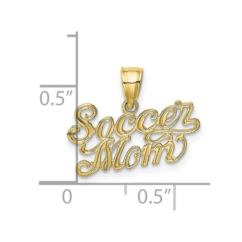 10K Yellow Gold 10K Soccer Mom Charm