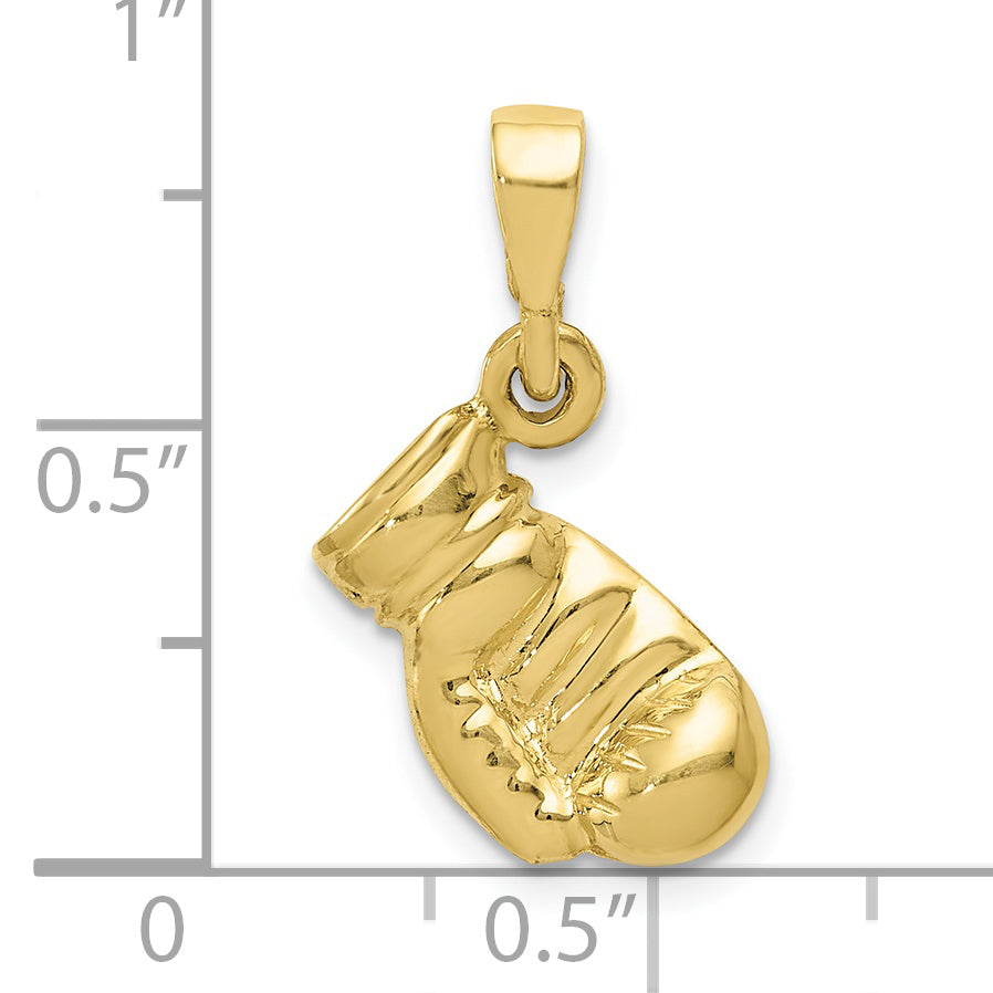 10K Yellow Gold Boxing Glove Pendant