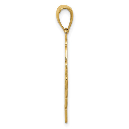 10K Yellow Gold 10K Grandma Birthstone Charm Holder Pendant