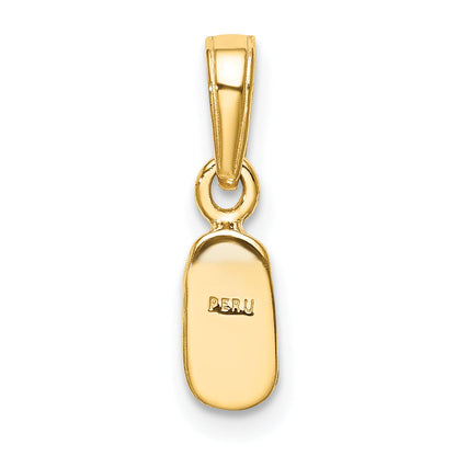 10K Yellow Gold Baby Shoe Charm