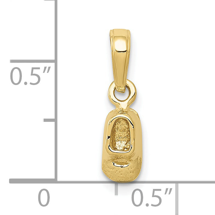 10K Yellow Gold Baby Shoe Charm