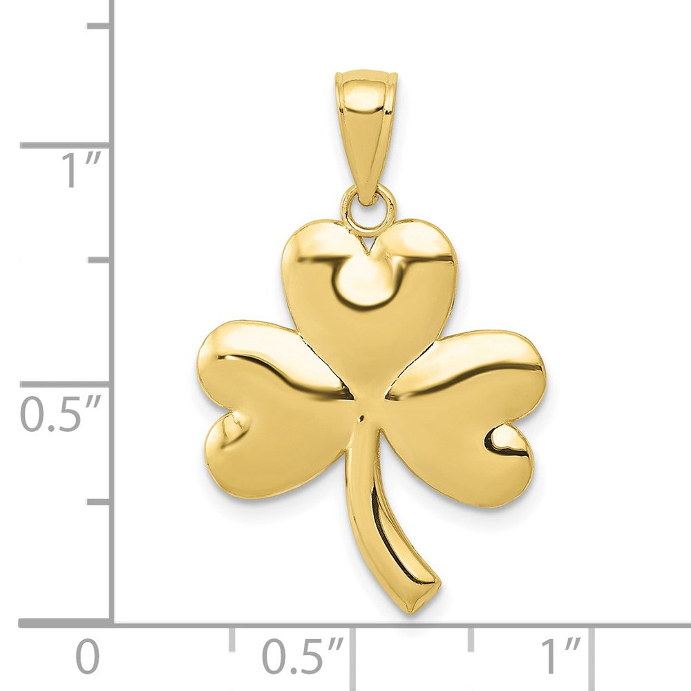 10K Yellow Gold Shamrock Charm