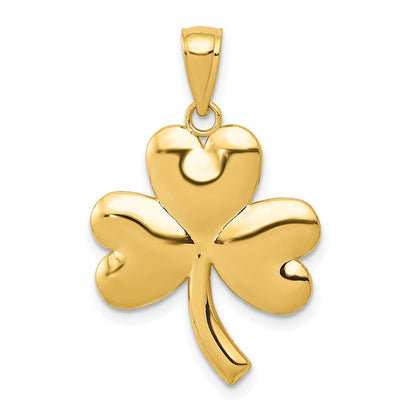 10K Yellow Gold Shamrock Charm