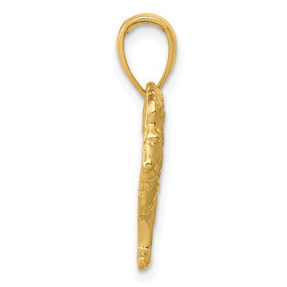 10K Yellow Gold 10K Lion Charm