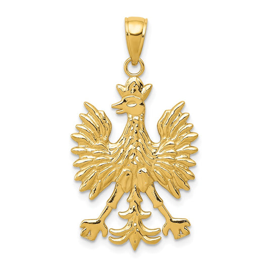 10K Yellow Gold 10K Phoenix Mythological Bird Charm