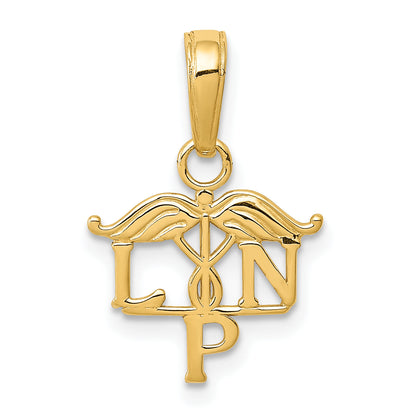 10K Yellow Gold 10K Lpn Symbol Pendant