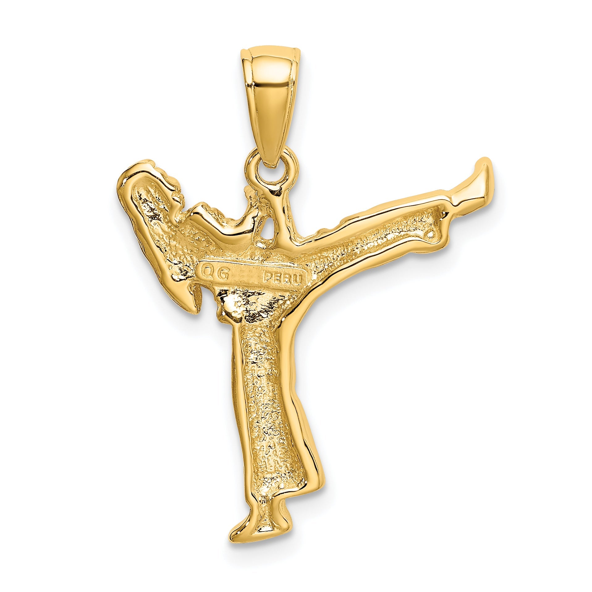 10K Yellow Gold Girl Karate Charm