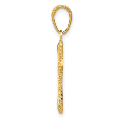 10K Yellow Gold Cross Pendant