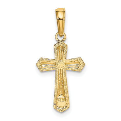 10K Yellow Gold Cross Pendant