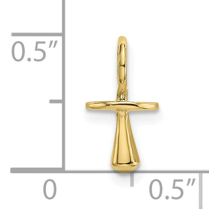 10K Yellow Gold 10K Polished 3-D Pacifier Charm