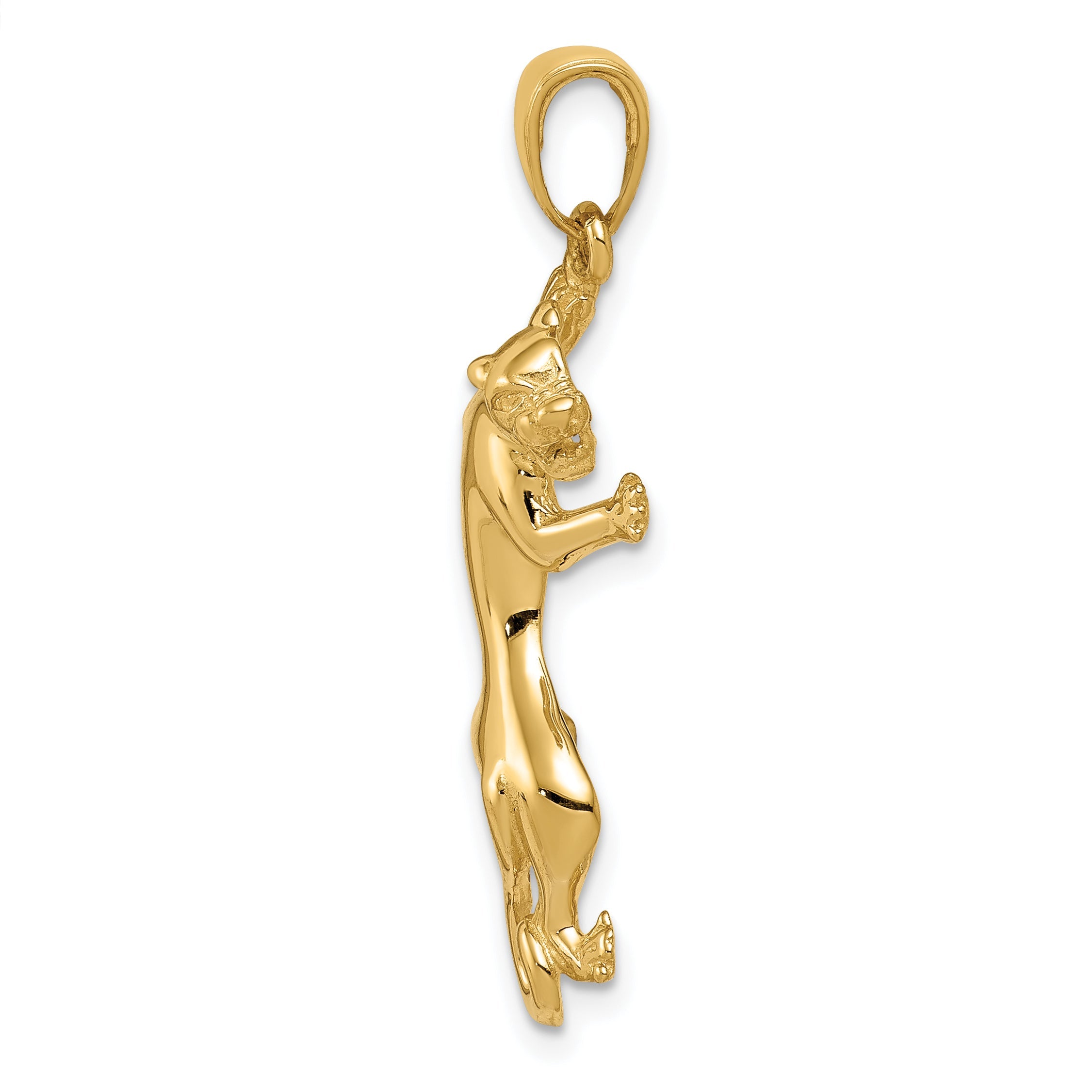10K Yellow Gold 10K Polished Panther Pendant