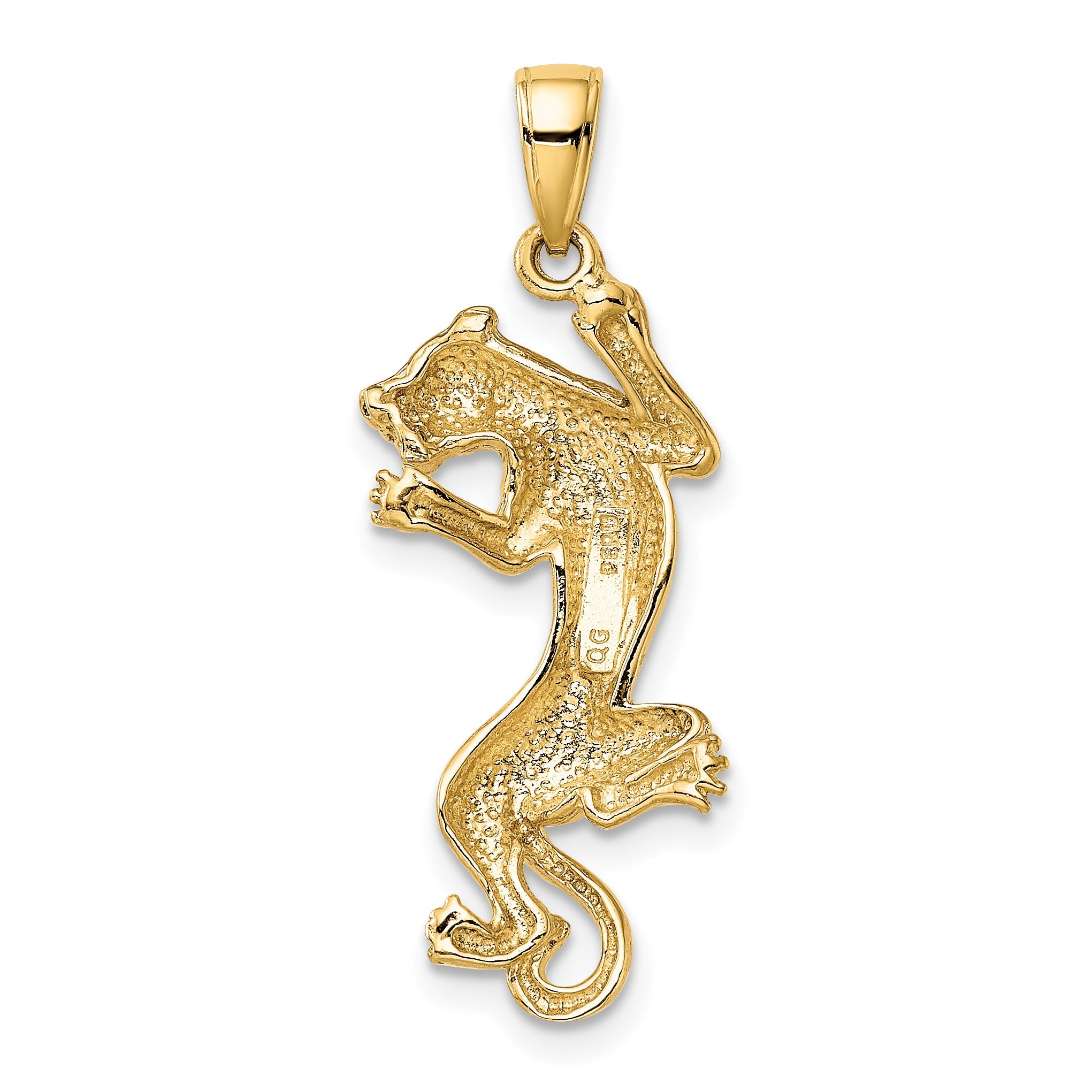 10K Yellow Gold 10K Polished Panther Pendant