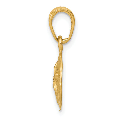 10K Yellow Gold Sand Dollar Pendant