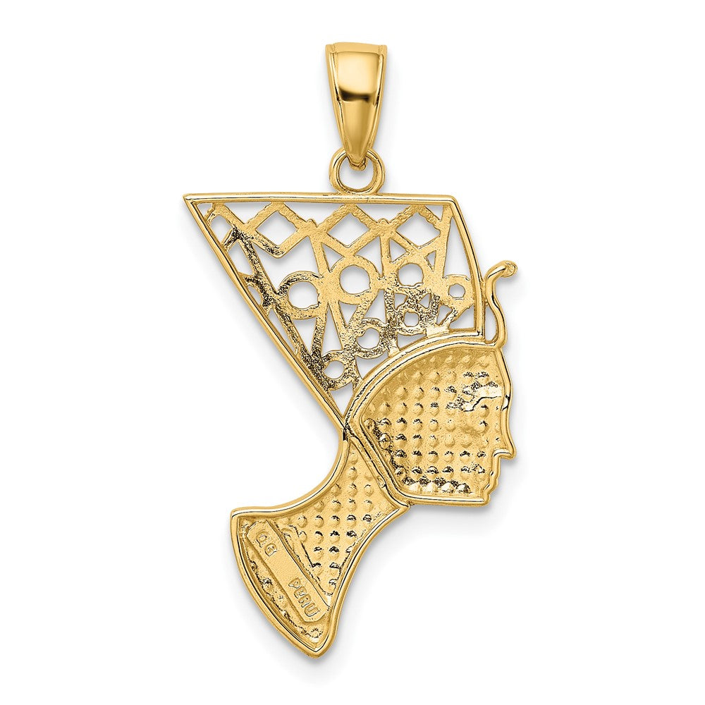 10K Yellow Gold Nefertiti Pendant
