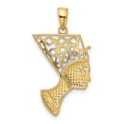 10K Yellow Gold Nefertiti Pendant
