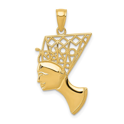 10K Yellow Gold Nefertiti Pendant
