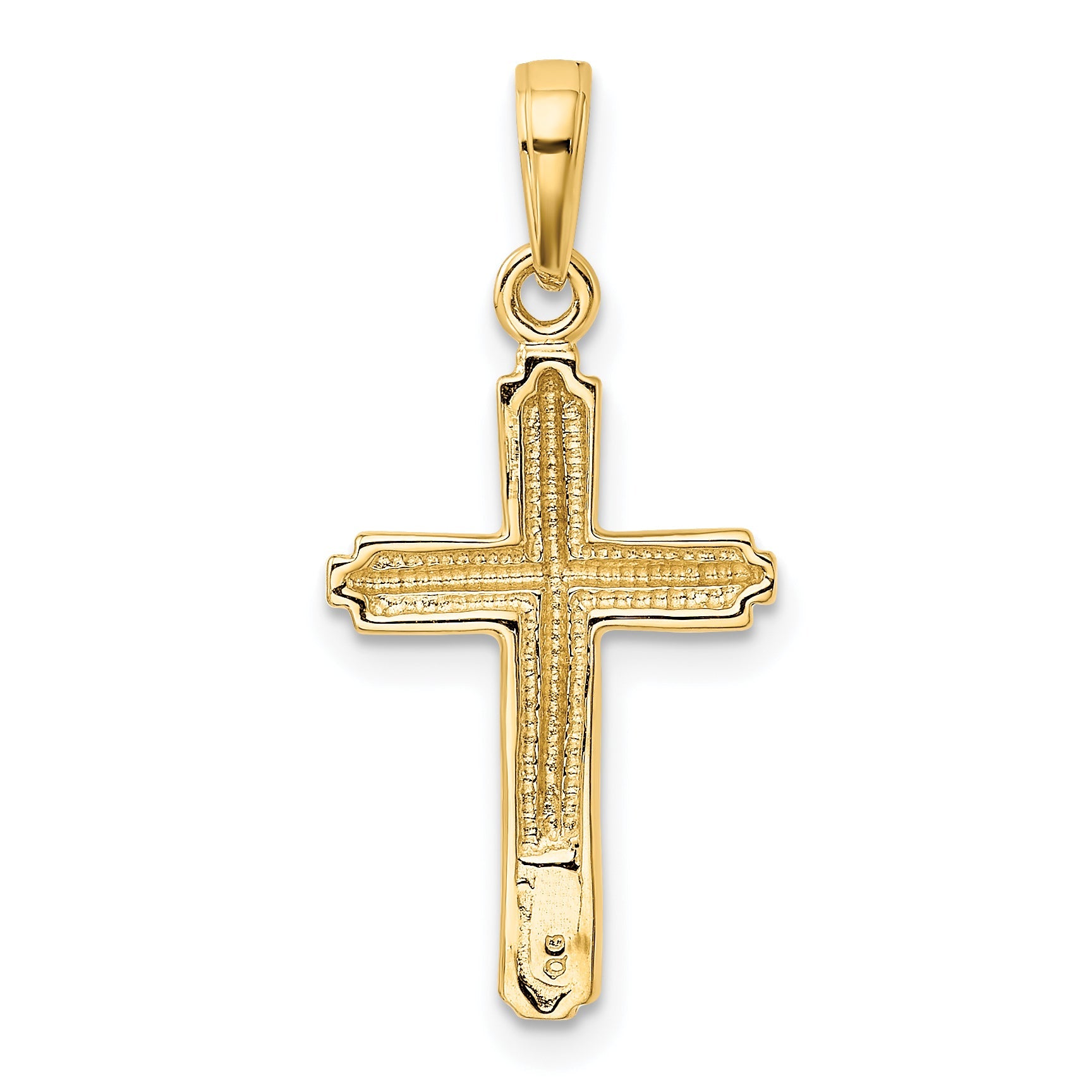 10K Yellow Gold Cross Pendant