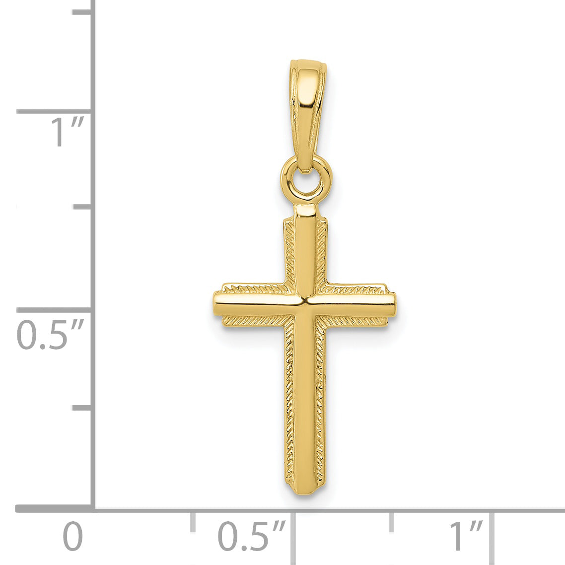 10K Yellow Gold Cross Pendant