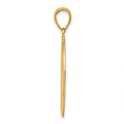 10K Yellow Gold Saint Anthony Oval Medal Pendant