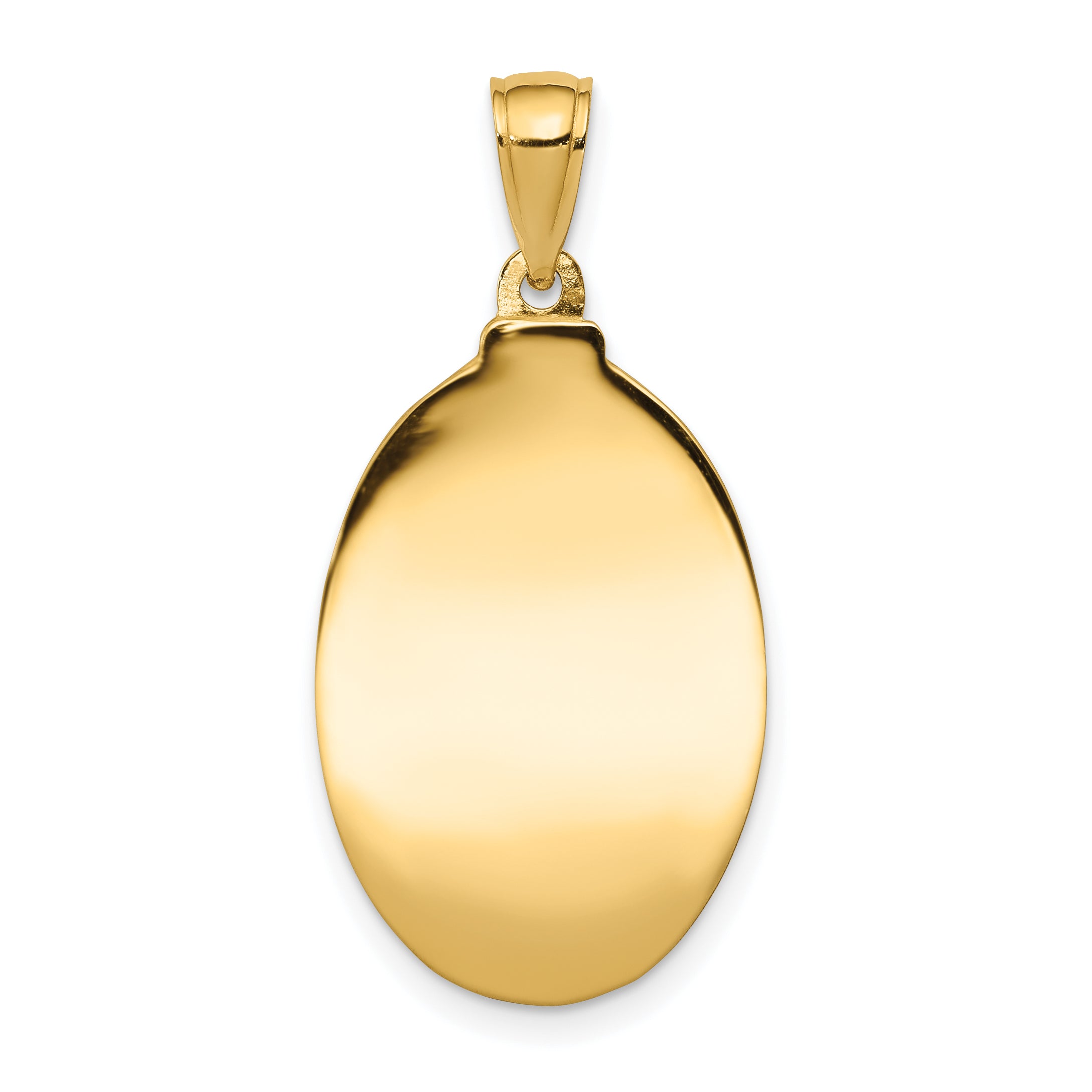 10K Yellow Gold Saint Anthony Oval Medal Pendant