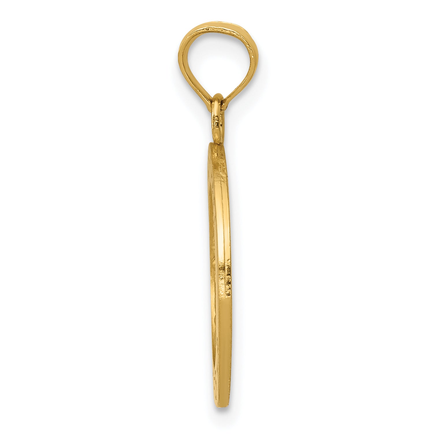 10K Yellow Gold Saint Michael Medal Pendant