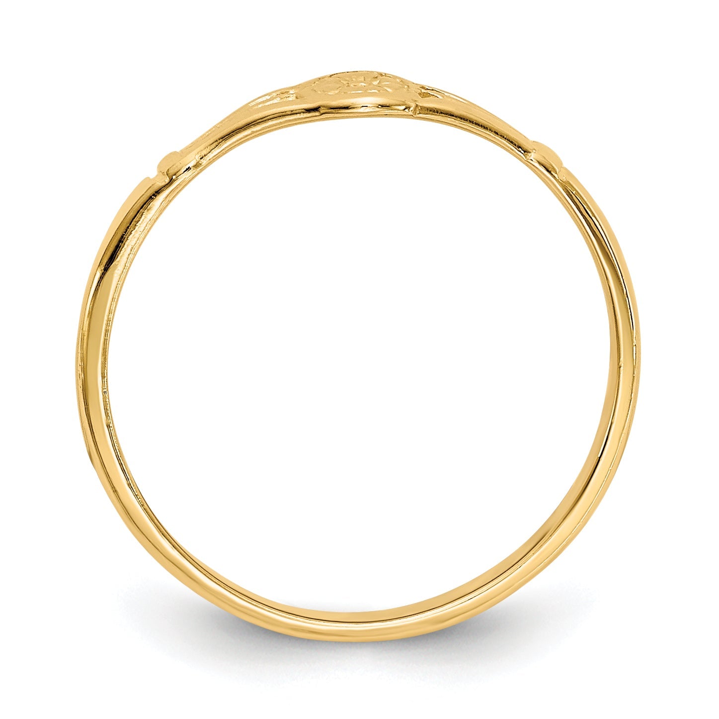 10K Yellow Gold 10K Polished Oval Child'S Ring