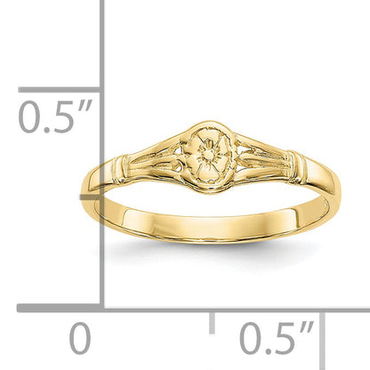 10K Yellow Gold 10K Polished Oval Child'S Ring