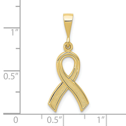 10K Yellow Gold Awareness Pendant
