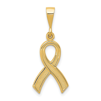 10K Yellow Gold Awareness Pendant